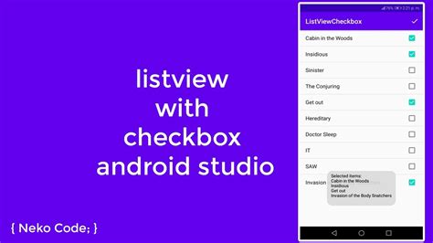 Android Studio Listview Multiple Select Checkbox Nutsfad