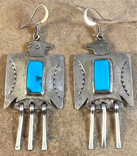 Vernon Begay Navajo Sterling Silver Turquoise Thunderbird Etsy