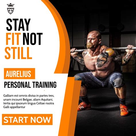 Fitness Personal Trainer Advertisement Instag Template Postermywall