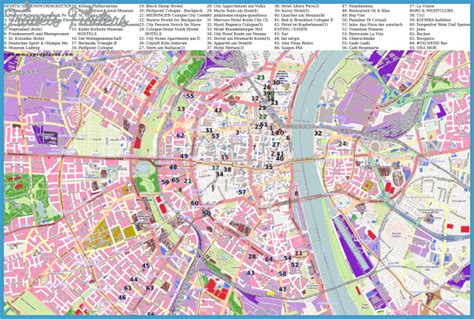 Map Of Cologne Travelsfinderscom