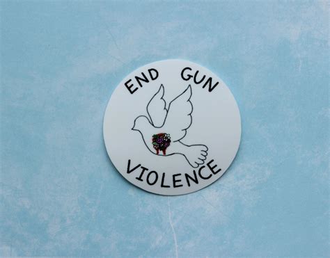 End Gun Violence Sticker Etsy