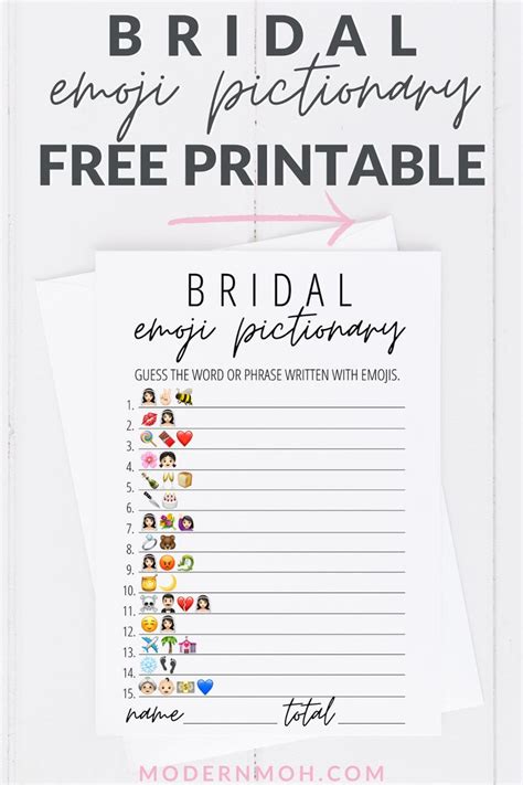 Just click on the thumbnail image and then the bigger printable image will open up. Bridal Emoji Pictionary Free Printable | Bridal emoji ...