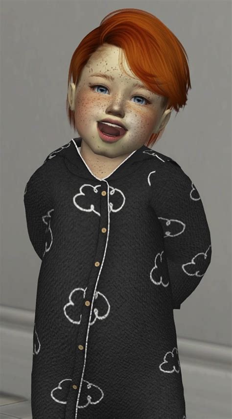 Kids And Toddler Version Male Hair By Thiago Mitchell At Redheadsims