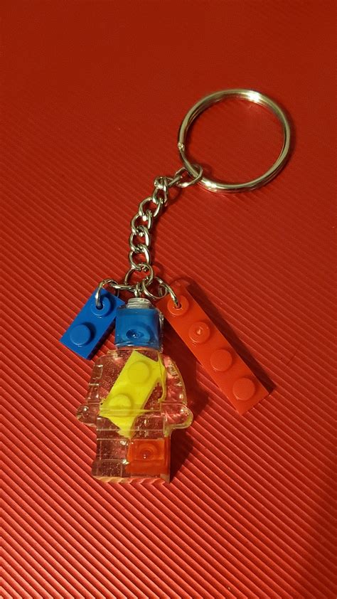 Lego Man Lego Keychain Etsy