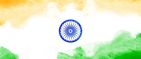 Desktop Wallpaper Indian Flag Tricolor Digital Art 4k