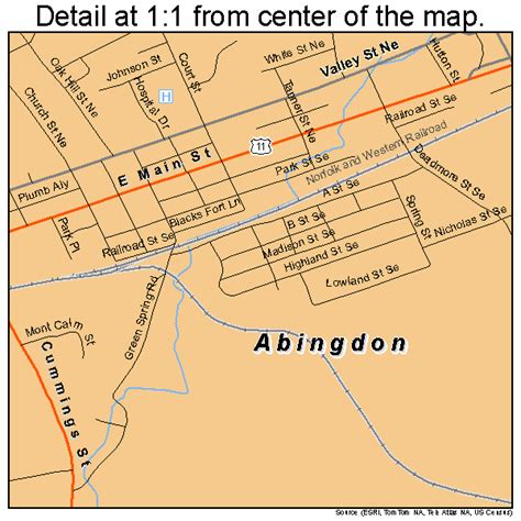 Abingdon Virginia Street Map 5100148