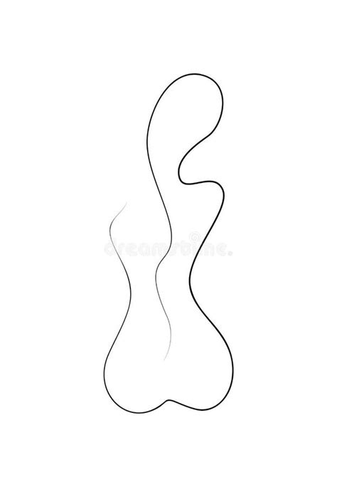 Feminine Body Line Drawing