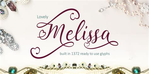 Lovely Melissa шрифт скачать бесплатно для Web