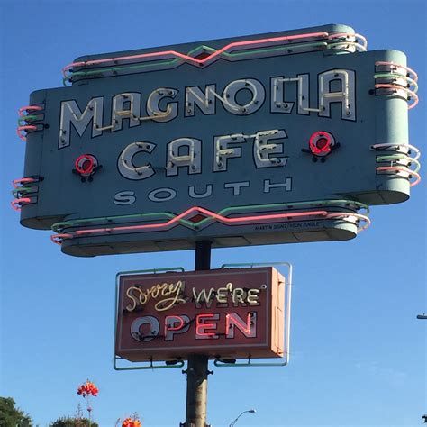 Magnolia Cafe Vintage Neon Signs Cool Neon Signs Old Neon Signs