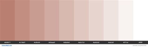 Tints Xkcd Color Pinkish Brown B17261 Hex Colors Palette Colorswall