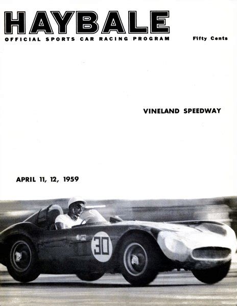 Scca Regional Vineland Main 1959 Photo Gallery Racing Sports Cars