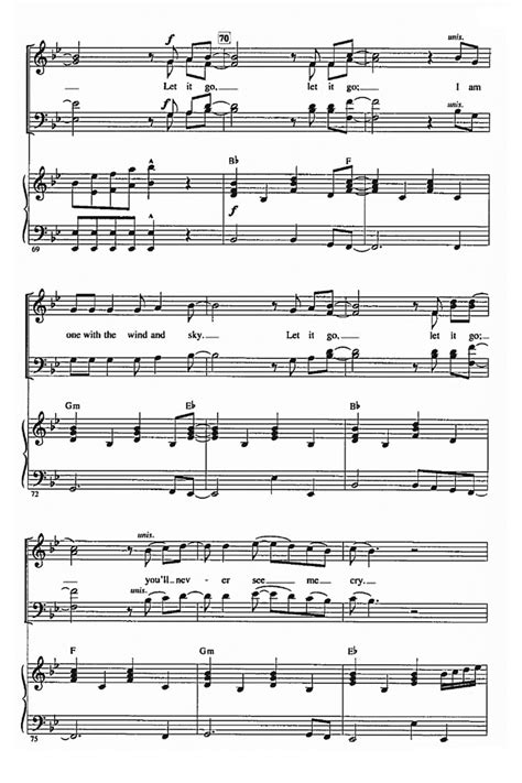 Print and download let it go (movie version) sheet music from frozen. Frozen LET IT GO Piano Sheet music - Guitar chords - Walt ...