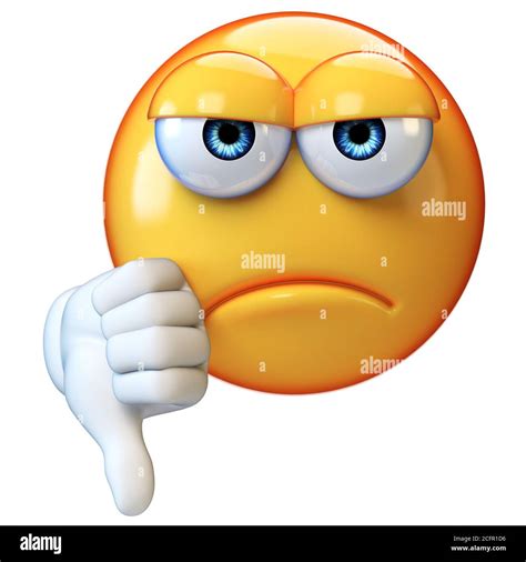 Cartoon Dislike Smile Emoticon Cut Out Stock Images Pictures Alamy