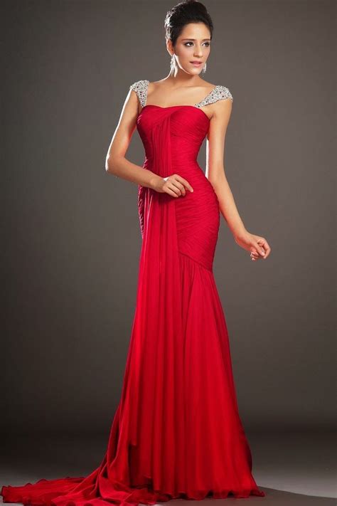 30 Vestidos De Fiesta Largos En Color Rojo Mermaid Style Prom Dresses
