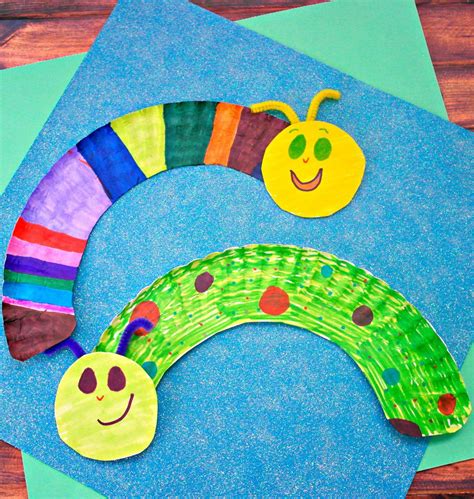 Paper Plate Caterpillars Bug Crafts Spring Crafts Preschool Crafts