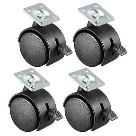 Swivel Casters 2 Inch Nylon 360 Degree Top Plate Caster Wheels With