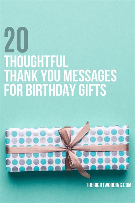 20 Thoughtful Thank You Messages For Birthday Ts
