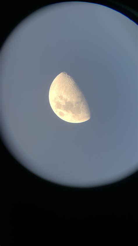 First Photo Of Moon Through My First Telescope Heritage 150p With 25mm