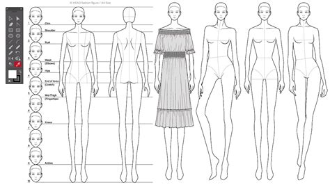 Preview Fashion Figure Templates 10 Head 24 Poses For Fashion