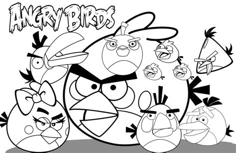 Todos Los Personajes De Angry Birds Para Colorear Imprimir E Dibujar