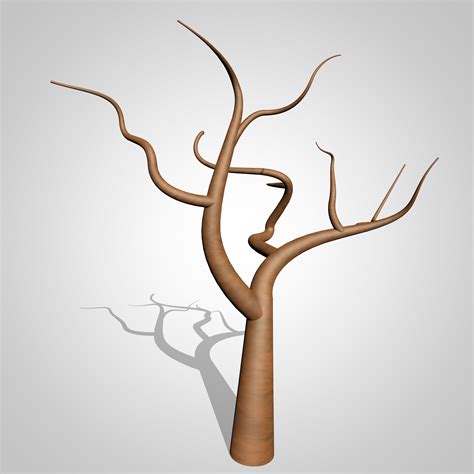Cartoon Tree With No Leaves 3d Model Cgtrader