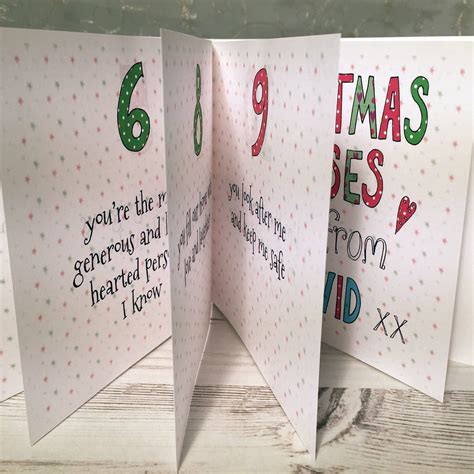 Personalised Wife Christmas Book Card By Claire Sowden Design