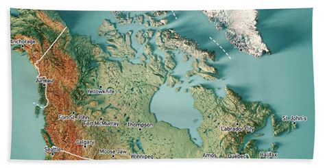 Canada 3d Raised Relief Map Ubicaciondepersonascdmxgobmx