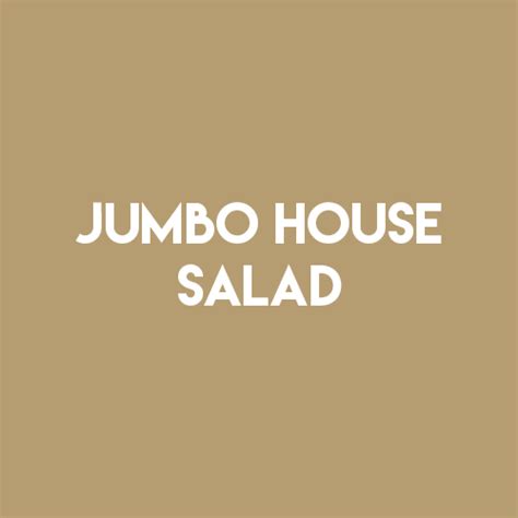 Jumbo House Salad Includes 12 Breadsticks Serves 6 Clutch Deliveries