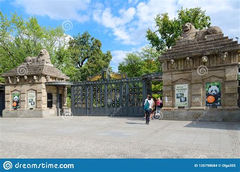 Entrance To Famous Berlin Zoo In Berlin`s Tiergarten Germany Editorial