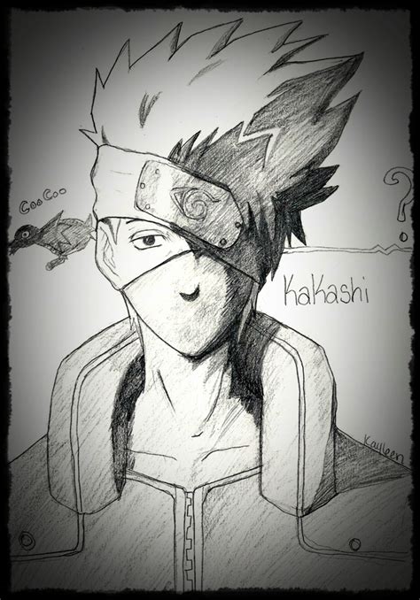 Naruto Kakashi Headshot By Kayleen Chan On Deviantart
