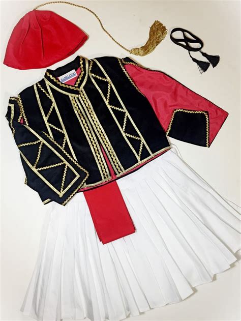 Pin On Boys Greek Foustanella Costume