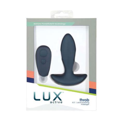 Lux Active Throb 45 Pulsating Silicone Massager Anal Butt Plug With Remote Ebay