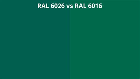 Ral 6026 Vs 6016 Ral Colour Chart Uk