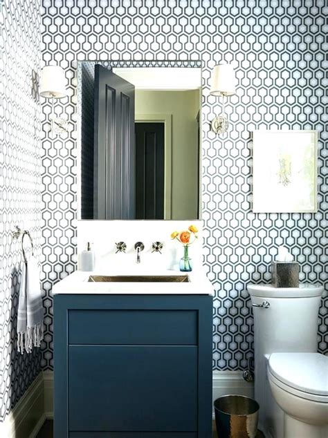 Bold Wallpaper For Small Bathrooms