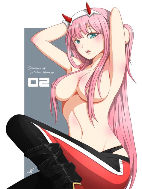 Zero Two Darling In The Franxx Darling In The Franxx Commission Highres 1girl Armpits