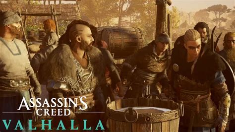 Assassin S Creed Valhalla Ale Drinking Mini Game Gameplay YouTube