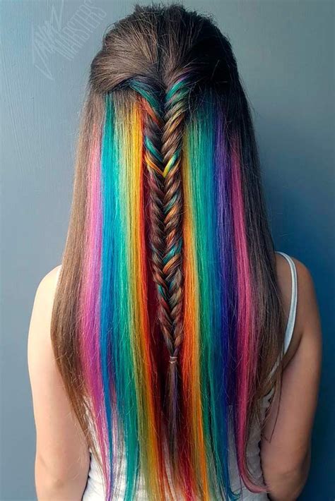 18 Mesmerizing Hidden Rainbow Hair I 2018 Hair Designs Pinterest