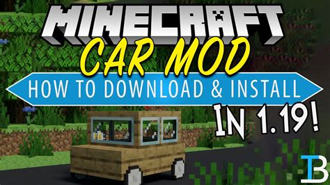 How To Get The Minecraft Car Mod In 119 Ultimate Car Mod Youtube