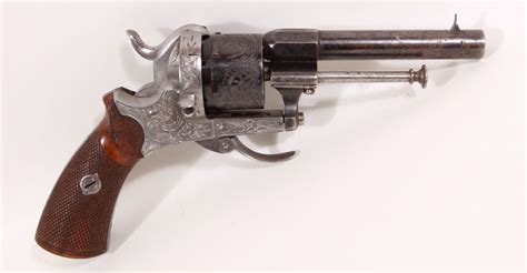 Lefaucheux Revolver Liege About 1870 Percussion Pistols And Revolvers