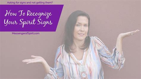 How To Recognize Spirit Signs Messenger Of Spirit Whitney Mcneill