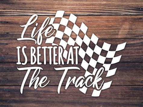 drag racing decal car cup vinyl decal track life sticker etsy racing quotes racing