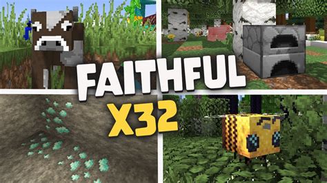 Faithful 32x32 Texture Pack For Minecraft 118 Bedrock And Java
