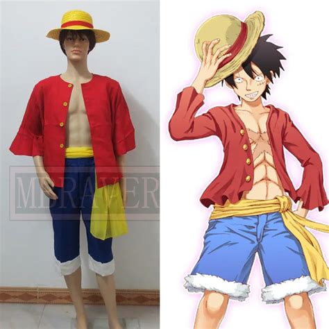 Free Shipping Cosplay One Piece Costumes One Piece Monkey D Luffy