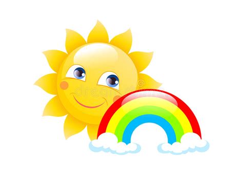 Sun Logo On A White Background Stock Vector Illustration Of