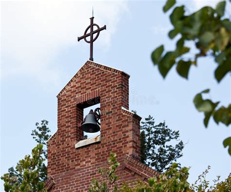 Brick Bell Tower Of Church Stock Image Image Of Cross 21136269