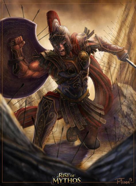 Achilles By Ptimm Greek Warrior Achilles Fantasy Warrior