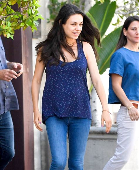 Pregnant Mila Kunis Grabs Lunch In Los Angeles — See Her Bump