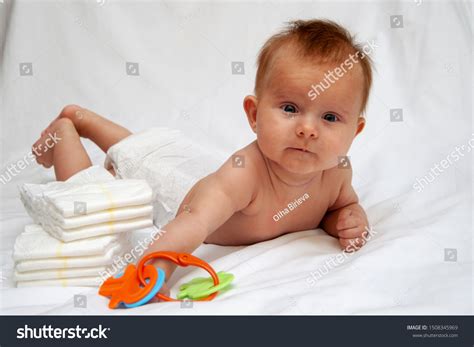 Naked Baby Diaper Stack Extra Diapers Stockfoto 1508345969 Shutterstock