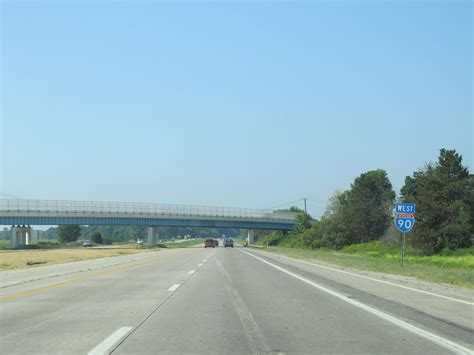 Ohio Interstate 90 Westbound Cross Country Roads