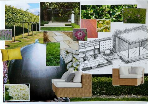 Contemporary Garden Design Concept Board